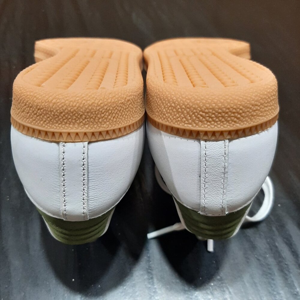 Adidas SAMBA OG White/Olive Green Tan Gum Sole Sneaker JS1352 Women's Size 7.5 - Picture 14 of 16